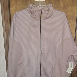 The Sweatshirt Project Lilac/Purple Zip Up Jacket Womens Plus Size 2XL